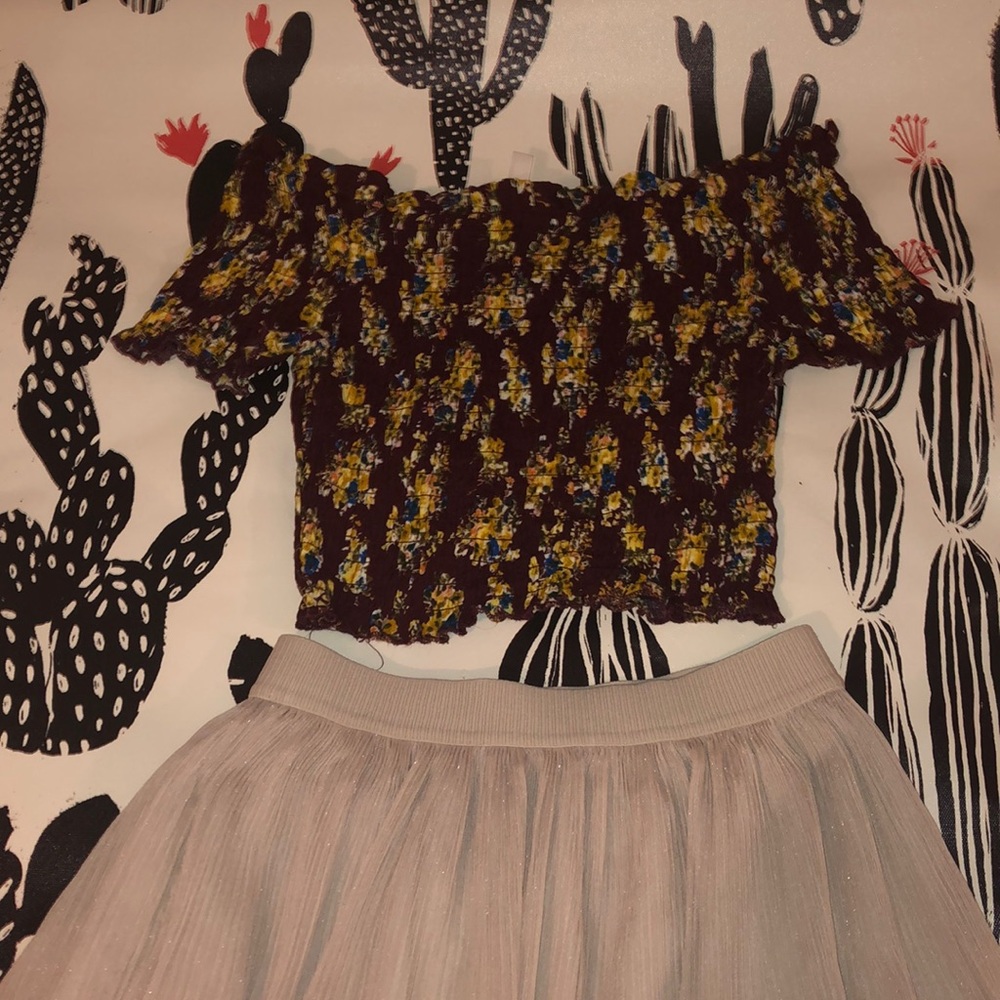 Ruched off the shoulder top